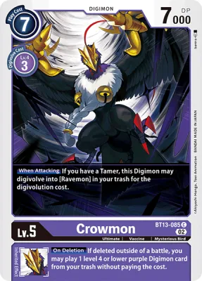 Crowmon, Digimon card BT13-085