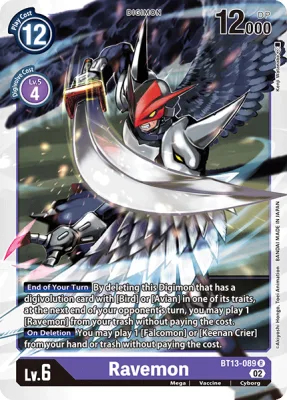 Ravemon, Digimon card BT13-089
