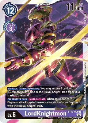 LordKnightmon, Digimon card BT13-090