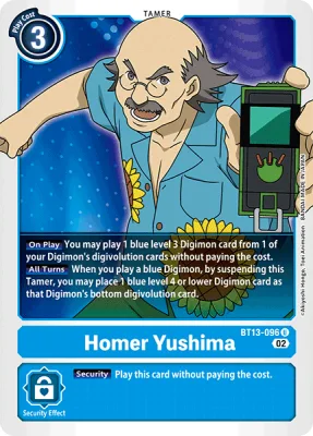 Homer Yushima, Digimon card BT13-096