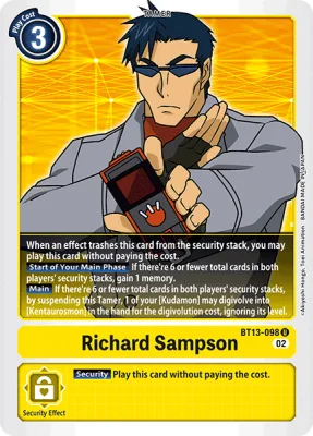 Richard Sampson, Digimon card BT13-098
