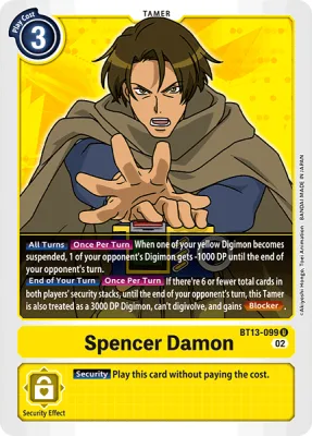Spencer Damon, Digimon card BT13-099