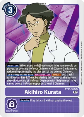 Akihiro Kurata, Digimon card BT13-103