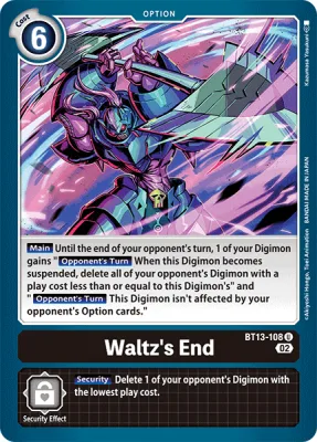 Waltz's End, Digimon card BT13-108
