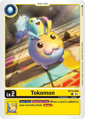 Tokomon, Digimon card BT14-003