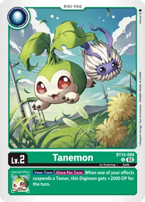 Tanemon, Digimon card BT14-004
