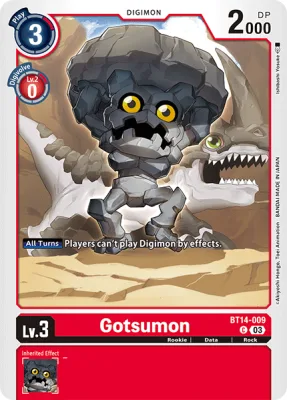 Gotsumon, Digimon card BT14-009