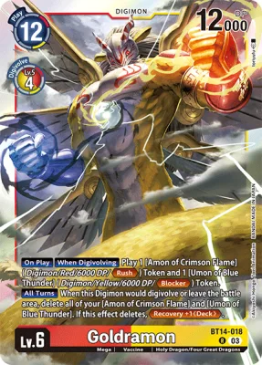 Goldramon, Digimon card BT14-018
