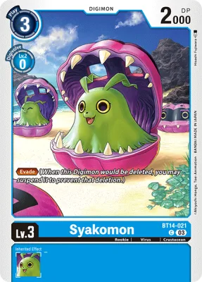 Syakomon, Digimon card BT14-021