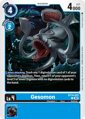 Gesomon, Digimon card BT14-022