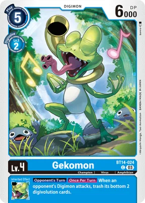 Gekomon, Digimon card BT14-024