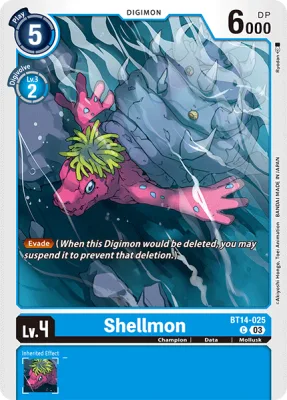 Shellmon, Digimon card BT14-025