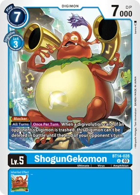 ShogunGekomon, Digimon card BT14-028