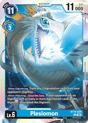 Plesiomon, Digimon card BT14-029