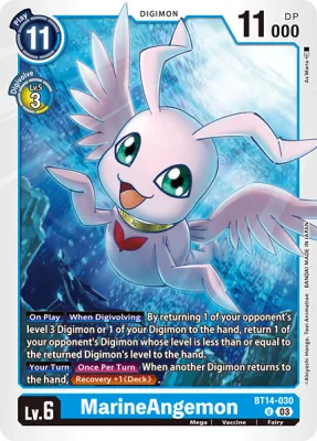 MarineAngemon, Digimon card BT14-030