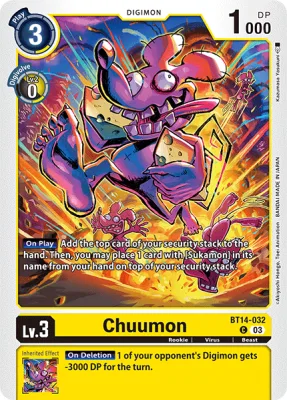Chuumon, Digimon card BT14-032