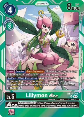 Lillymon ACE, Digimon card BT14-049