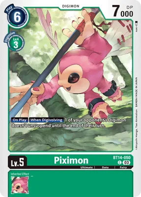 Piximon, Digimon card BT14-050