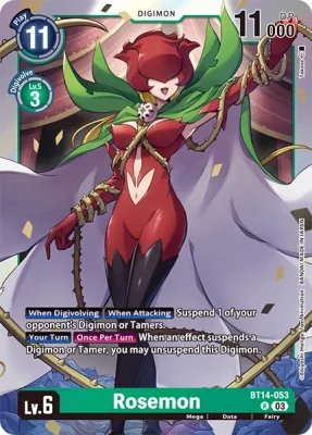Rosemon, Digimon card BT14-053