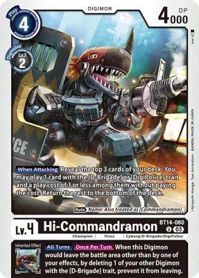 Hi-Commandramon, Digimon card BT14-060