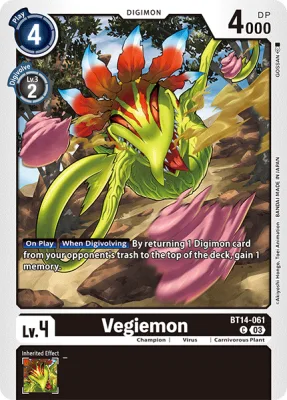 Vegiemon, Digimon card BT14-061