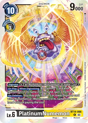 PlatinumNumemon, Digimon card BT14-066