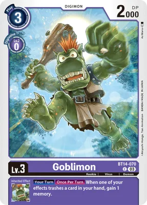 Goblimon, Digimon card BT14-070