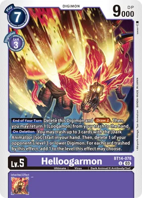 Helloogarmon, Digimon card BT14-078