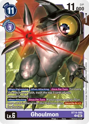 Ghoulmon, Digimon card BT14-080