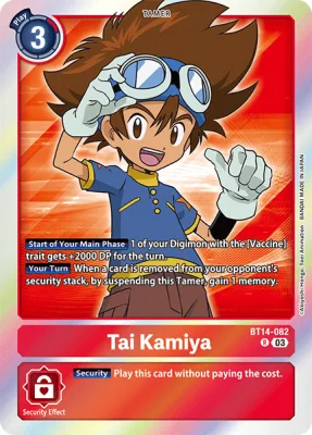 Tai Kamiya, Digimon card BT14-082