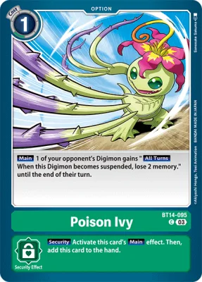 Poison Ivy, Digimon card BT14-095