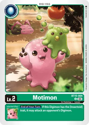 Motimon, Digimon card BT15-004
