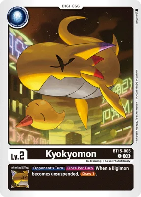 Kyokyomon, Digimon card BT15-005