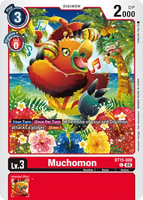 Muchomon, Digimon card BT15-008