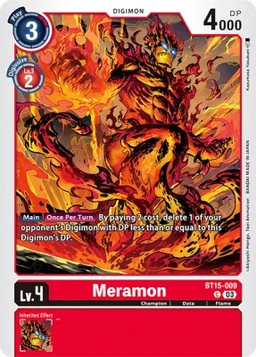 Meramon, Digimon card BT15-009
