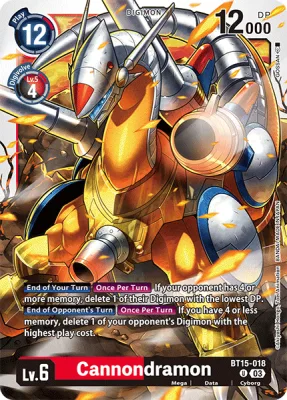 Cannondramon, Digimon card BT15-018