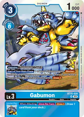 Gabumon, Digimon card BT15-020