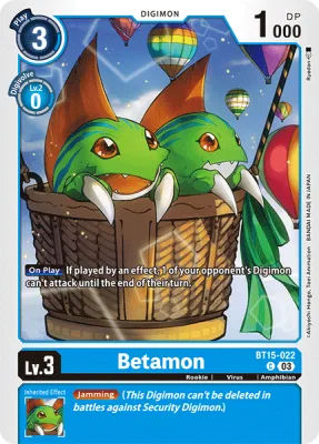 Betamon, Digimon card BT15-022
