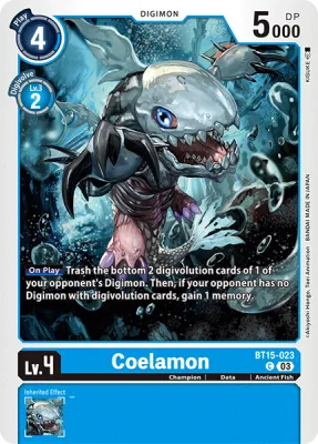 Coelamon, Digimon card BT15-023
