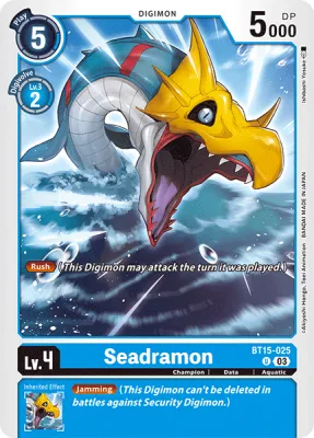 Seadramon, Digimon card BT15-025
