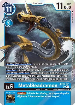 MetalSeadramon, Digimon card BT15-031