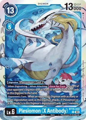Plesiomon (X Antibody), Digimon card BT15-032