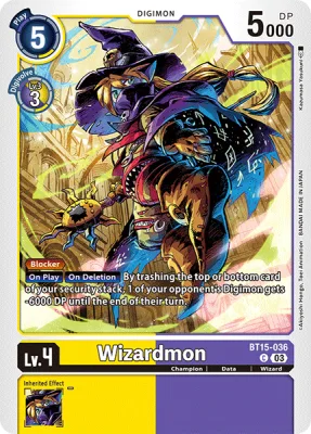 Wizardmon, Digimon card BT15-036