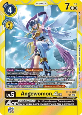 Angewomon ACE, Digimon card BT15-038