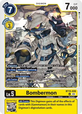 Bombermon, Digimon card BT15-039