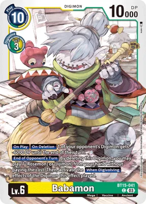 Babamon, Digimon card BT15-041