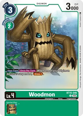 Woodmon, Digimon card BT15-046