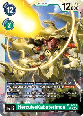 HerculesKabuterimon, Digimon card BT15-053