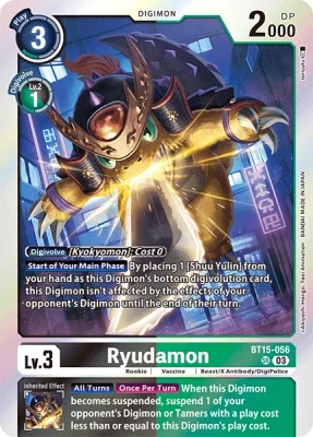 Ryudamon, Digimon card BT15-056