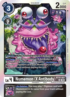 Numemon (X Antibody), Digimon card BT15-057